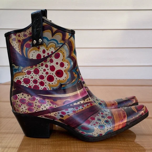 Nomad Yippy Rubber Rain Boots Womens Size 8 - Picture 11 of 12